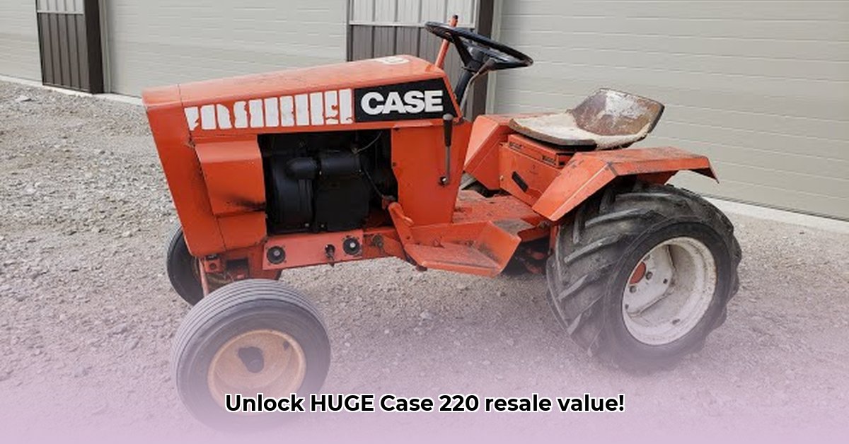 case-220-garden-tractor-value